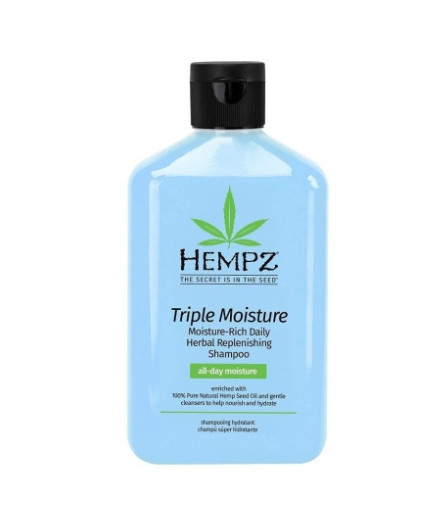 Шампунь "Потрійне зволоження" для сухого волосся Hempz Triple moisture Replenishing Shampoo, 500 мл