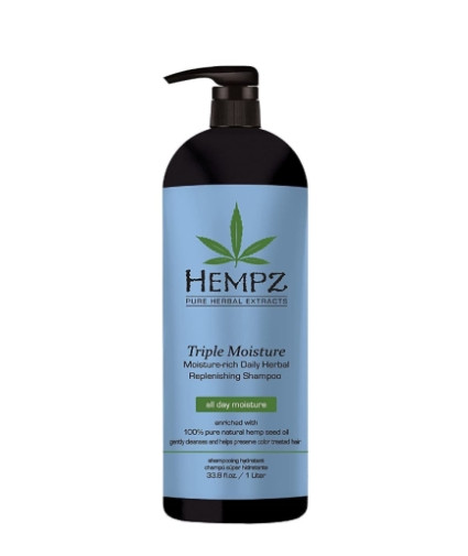 Шампунь "Тройное увлажнение" для сухих волос Hempz Triple moisture Replenishing Shampoo, 1000 мл