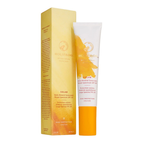 Щоденний мінеральний сонцезахисний крем Holifrog solar daily mineral sunscreen broad spectrum spf 30, 60 мл