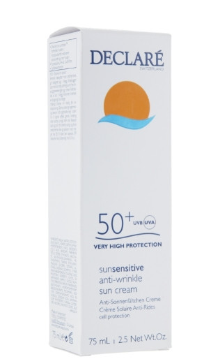 Сонцезахисний крем проти старіння шкіри Declare Anti-Wrinkle Sun Protection Cream SPF 50+, 75 мл
