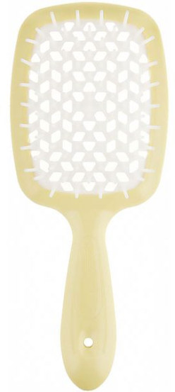 Гребінець для волосся Janeke MINI Superbrush the Original Small (жовтий з білим)