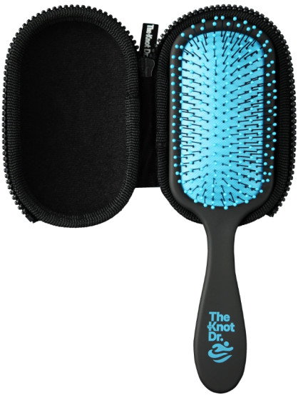 Щетка для волос The Knot Dr. Pro + чехолSwim Rayleigh + голубой чехол