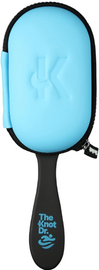 Щетка для волос The Knot Dr. Pro + чехолSwim Rayleigh + голубой чехол