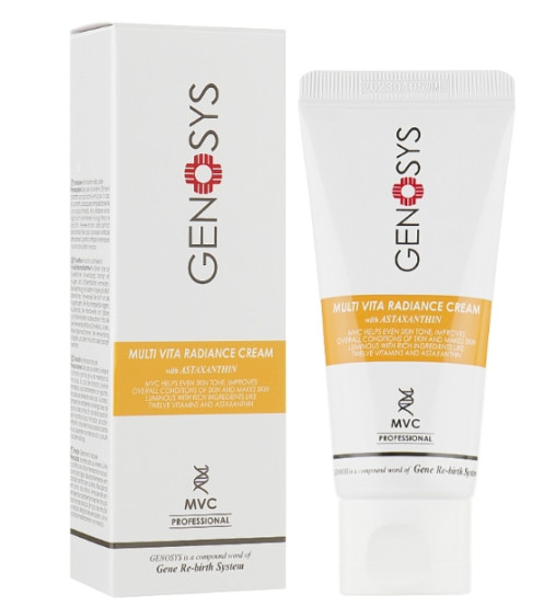 Мультивітамінний крем для сяйва шкіри з астаксантином Genosys Multi VITA Radiance Cream (MVC), 50 г