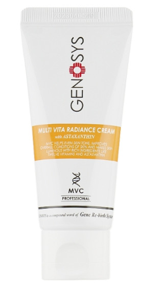 Мультивітамінний крем для сяйва шкіри з астаксантином Genosys Multi VITA Radiance Cream (MVC), 50 г
