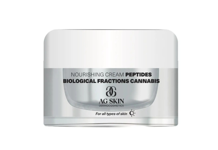 Живильний крем з пептидами та біологічними фракціями канабісу AG SKIN REGULAR Nourishing cream peptides, biological fractions cannabis, 50 мл
