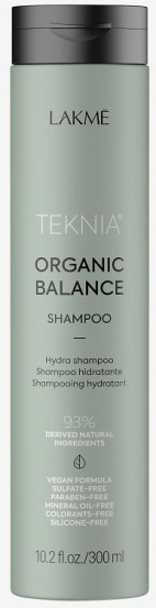 Шампунь для волос ежедневного использования Lakme Teknia Organic Balance Shampoo, 300 мл