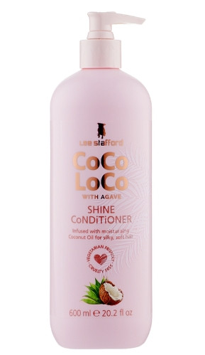 Увлажняющий кондиционер для волос с экстрактом агавы Lee Stafford Сосо Loco With Agave Shine Conditioner with Coconut Oil, 600 мл