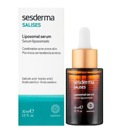 Сироватка для комбінованої шкіри обличчя, схильної до акне Sesderma Salises Liposomal Serum, 30 мл