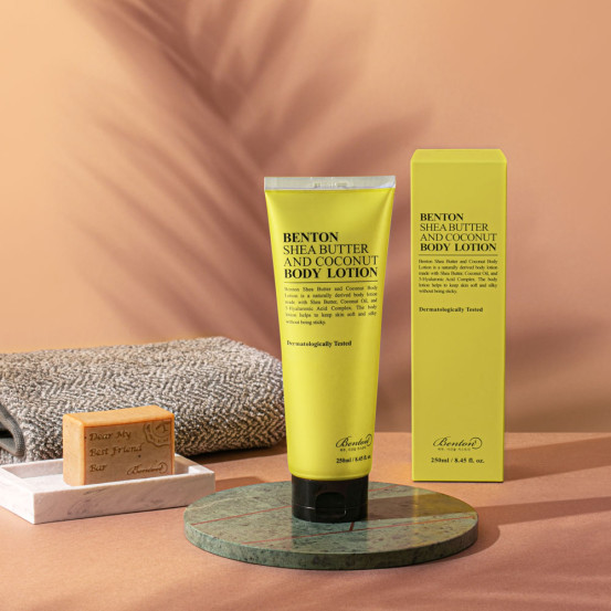Лосьйон для тіла з олією ши та кокосом, Benton Shea Butter and Coconut Body Lotion, 250 мл