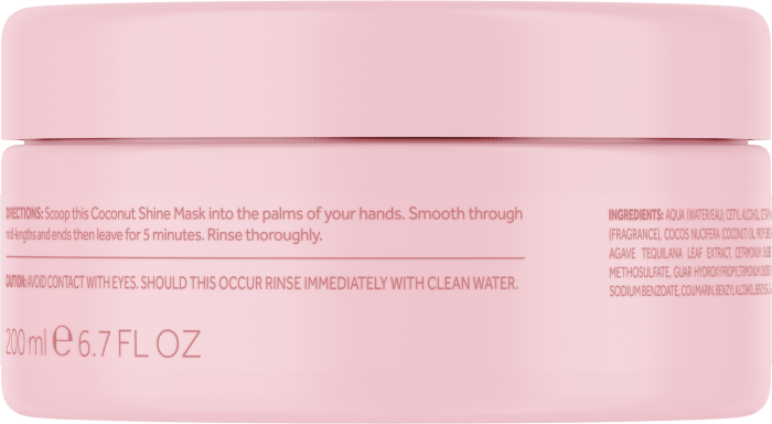 Маска для сяйва волосся з кокосовою олією Lee Stafford Coco Loco Coconut Shine Mask, 200 мл