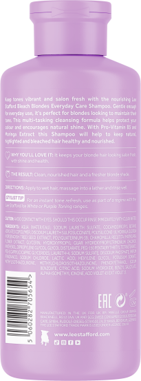 Ежедневный шампунь для осветленных волос Lee Stafford Bleach Blondes Everyday Care Shampoo, 250 мл