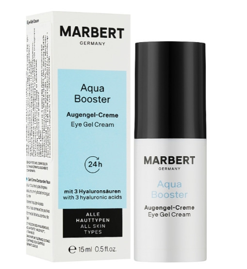 Увлажняющий крем-гель для кожи вокруг глаз Marbert Aqua Booster Eye Gel Cream, 15 мл