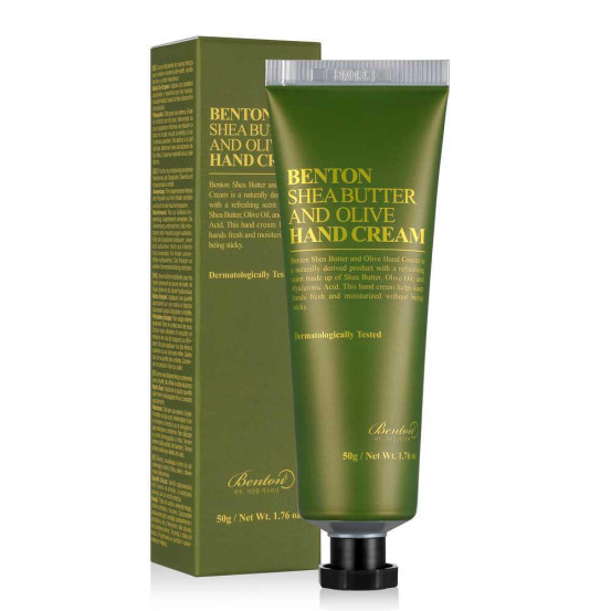 Крем для рук з Маслом Ши та Оливи Benton Shea Butter and Olive Hand Cream, 50 г
