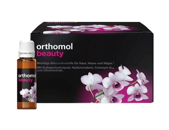 Витамины питьевые для улучшения состояния кожи, ногтей и волос Orthomol Beauty Refill, 30х20 мг