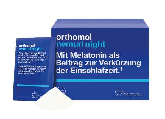 Витамины в гранулах для здорового сна Orthomol Nemuri night, 30х10г