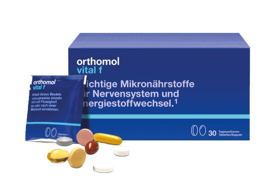 Вітаміни від стресу Orthomol Vital F, 150 пігулок + 90 капсул