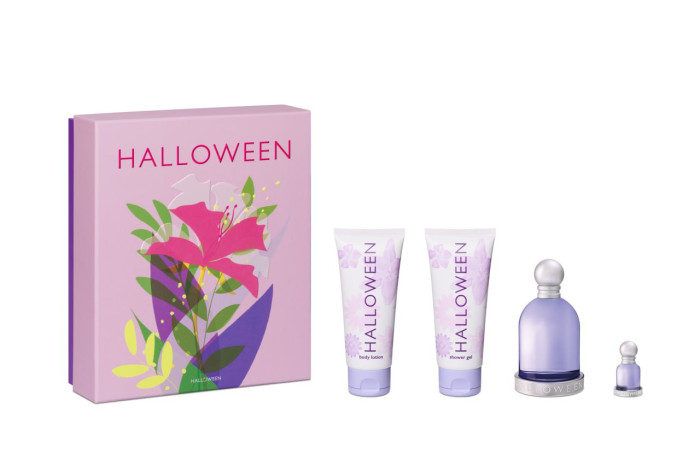 Подарунковий набір для жінок Jesus Del Pozo Halloween Xmas Set (Туалетна вода 100 мл Та 4.5 мл + лосьйон для тіла 100 мл + гель для душу 100 мл)