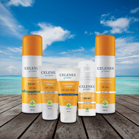 Сонцезахисний спрей-лосьйон Celenes Herbal Sunscreen Spray Spf 30+, 150 мл