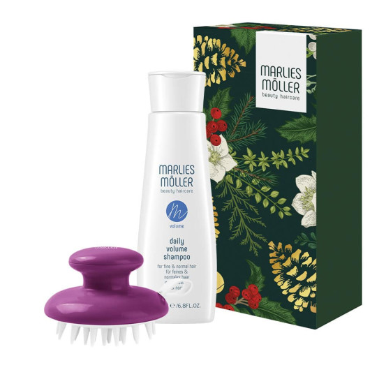 Подарочный набор "Красивые локоны" (Daily Volume Shampoo/Шампунь для придания объема + массажная расческа)