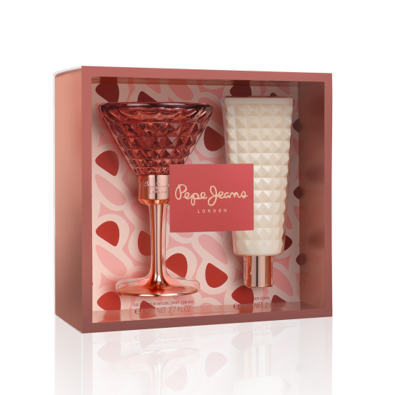 Парфюмерный набор для женщин Pepe Jeans Life is now her Gift Set (парфюмированная вода 80 мл + лосьон для тела 80 мл)