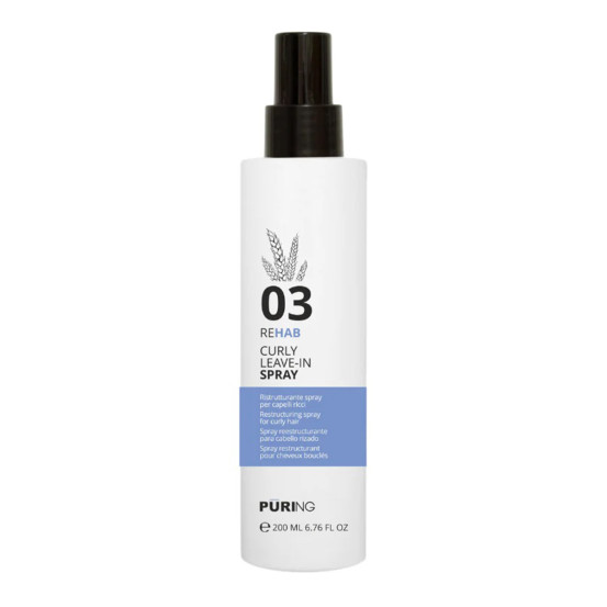 Реструктурувальний спрей для кучерявого волосся PURING 03 REHAB CURLY LEAVE-IN SPRAY, 200 мл