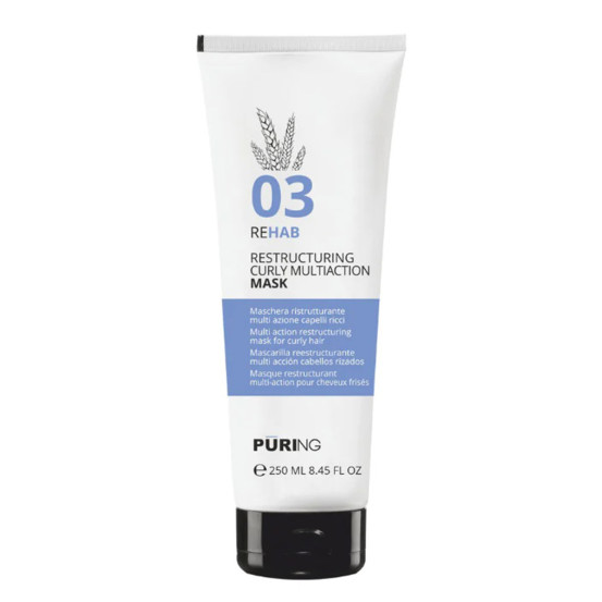 Реструктурувальна мультиактивна маска для кучерявого волосся PURING 03 REHAB CURLY MASK, 250 мл