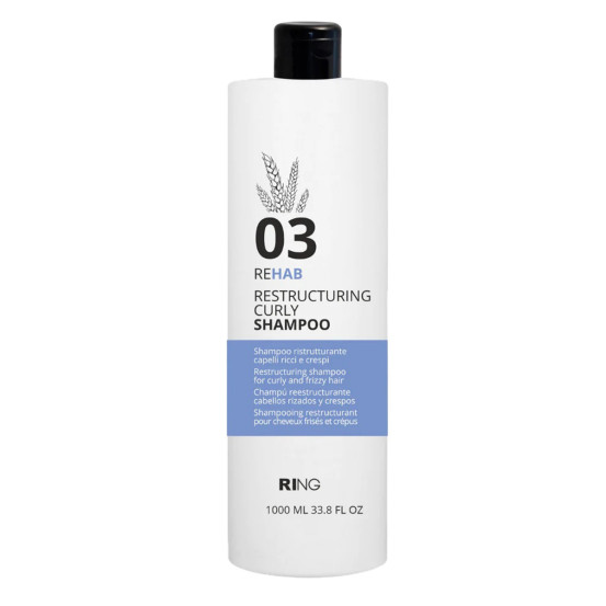 Реструктурувальний шампунь для кучерявого волосся Puring 03 REHAB CURLY SHAMPOO, 1000 мл