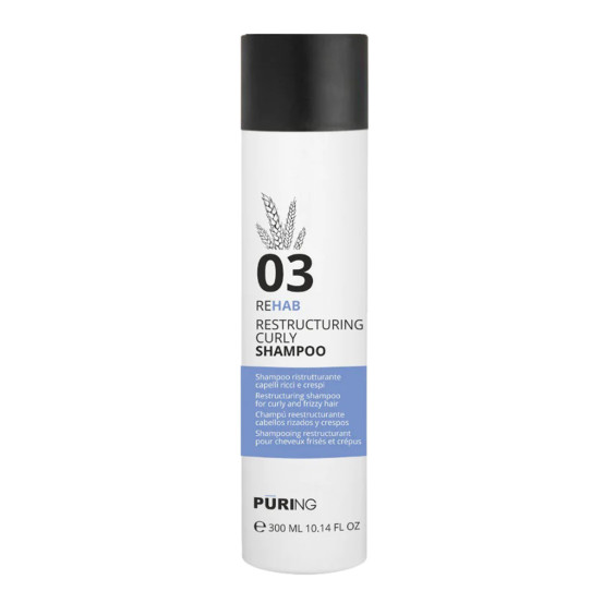 Реструктурувальний шампунь для кучерявого волосся Puring 03 REHAB CURLY SHAMPOO, 300 мл