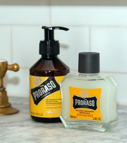 Подарочный набор для бороды Proraso Duo Pack Balm + Shampoo Wood & Spice