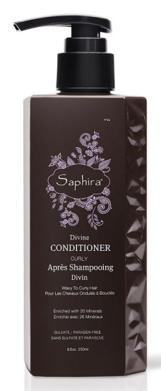 Кондиціонер для кучерявого волосся мінеральний Saphira CURLY, 250мл