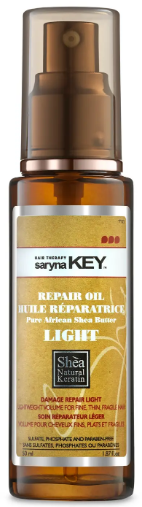 Масло Ши Saryna Key Damage repair Light для восстановления тонких волос, 50мл
