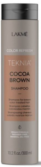 Шампунь для оновлення кольору коричневого відтінку волосся Lakme Teknia Color Refresh Cocoa Brown Shampoo, 300 мл