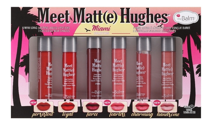 Набор жидких матовых помад The Balm Meet Matte Mini Kit Miami, 6х12 мл
