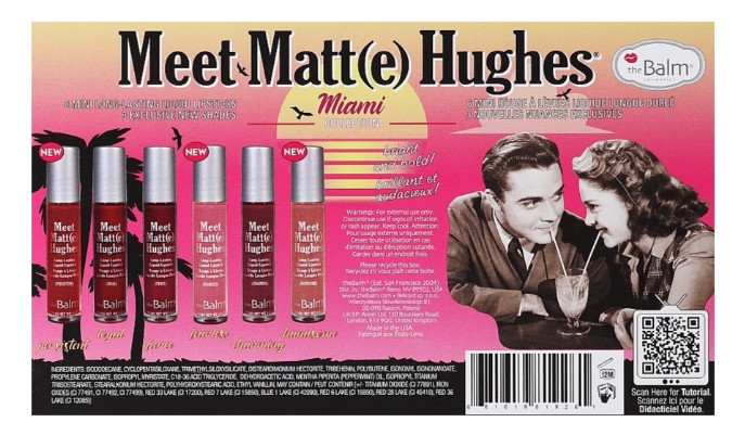 Набор жидких матовых помад The Balm Meet Matte Mini Kit Miami, 6х12 мл