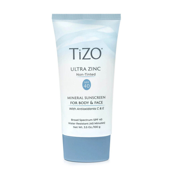 Мінеральний сонцезахисний крем для обличчя та тіла тонуючий Tizo Ultra Zinc Body & Face Tinted SPF 40, 100