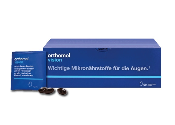 Вітаміни для комплексної терапії патологій органів зору Orthomol Vision, 90 шт
