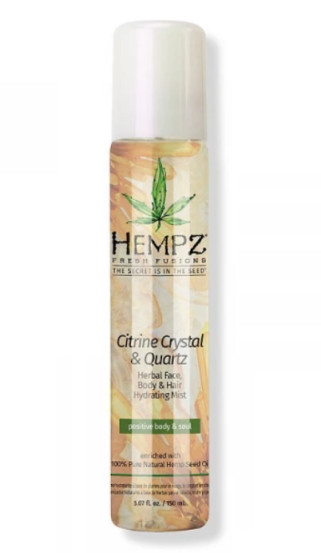 Освежающий спрей для тела "Кристалл-цитрус" Hempz Fresh Fusions Citrine Crystal & Quartz Herbal Face, Body & Hair Hydrating Mist, 150 мл