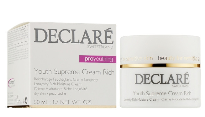 Крем від перших ознак старіння живильний Declare Pro Youthing Youth Supreme Cream Rich, 50 мл