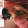 Большой краб для волос Emi Jay Big Effing Clip in Cherry Kiss